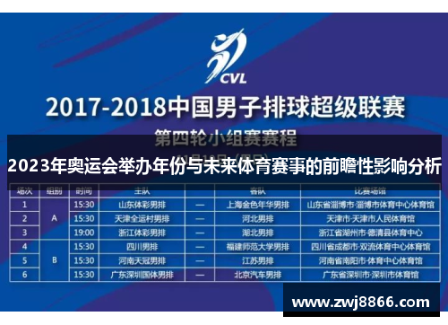 2023年奥运会举办年份与未来体育赛事的前瞻性影响分析